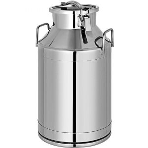 Beverage Equipment | 304 Stainless Steel Milk Can 50 Liter Milk Bucket Wine Pail Bucket 13.25 Gallon Milk Can Tote Jug with Sealed Lid Heavy Duty Beverage Equipment Beverage Equipment