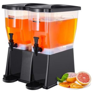 Beverage Equipment | Beverage Dispenser, 3 Gallon x 2 Drink Dispensers for Parties, Plastic Juice Dispenser with Stand Spigot Lid, Iced Tea Lemonade Juice Water Dispenser, for Restaurants, Hotels, Parties Beverage Equipment Beverage Equipment