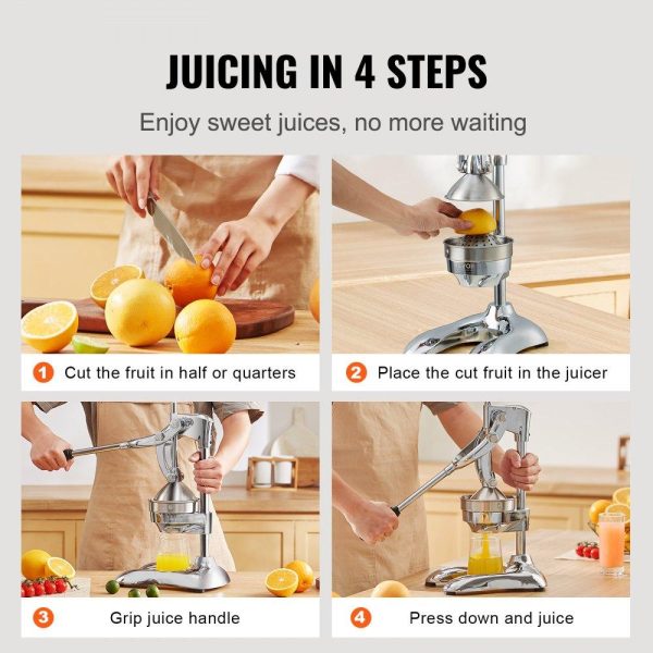 Beverage Equipment | Citrus Juice Press, Hand Press Orange Juicer Press, Commercial Grade Manual Citrus Juicer Lemon Squeezer, Easy-to-Clean Fruit Press Juicer for Lemon Pomegranate Orange Juice Beverage Equipment Beverage Equipment