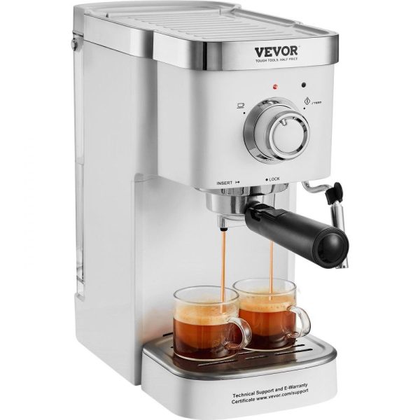 Beverage Equipment | Espresso Coffee Machine, 15Bar Semi-Automatic Espresso Maker with Milk Frother Steam Wand, Professional Cappuccino Latte Machine with High-Power Boiler & Removable Water Tank, NTC Control System Beverage Equipment Beverage Equipment