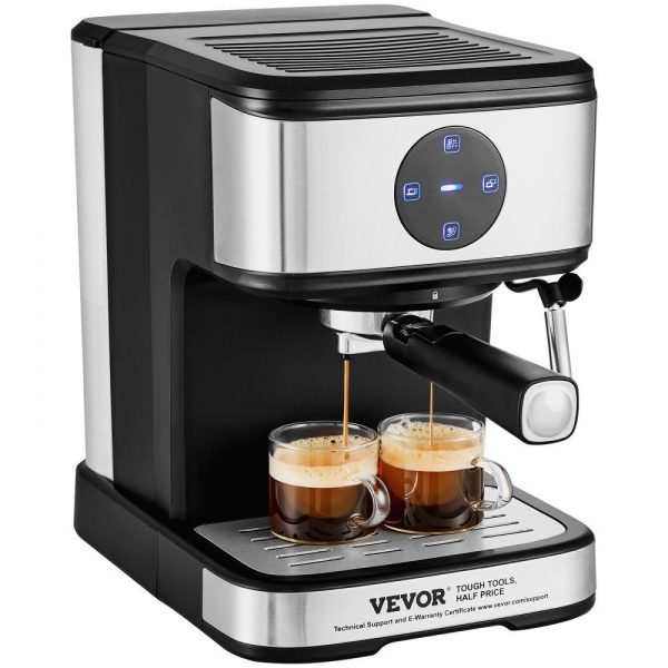 Beverage Equipment | Espresso Machine, 15 Bar Coffee and Espresso Maker with Milk Frother Steam Wand, Professional Semi-Automatic Cappuccino Latte Machine with Touch Screen & Removable Water Tank, NTC Control System Beverage Equipment Beverage Equipment