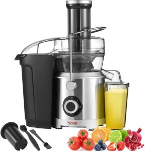 Beverage Equipment | Juicer Machine, 1000W Motor Centrifugal Juice Extractor, Easy Clean Centrifugal Juicers, Big Mouth Large 3″ Feed Chute for Fruits and Vegetables, 2 Speeds Juice Maker, Stainless Steel, BPA Free Beverage Equipment Beverage Equipment