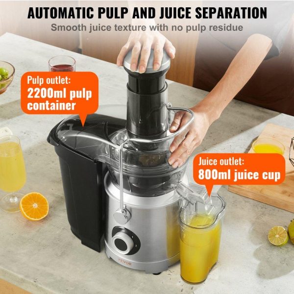 Beverage Equipment | Juicer Machine, 1000W Motor Centrifugal Juice Extractor, Easy Clean Centrifugal Juicers, Big Mouth Large 3″ Feed Chute for Fruits and Vegetables, 2 Speeds Juice Maker, Stainless Steel, BPA Free Beverage Equipment Beverage Equipment