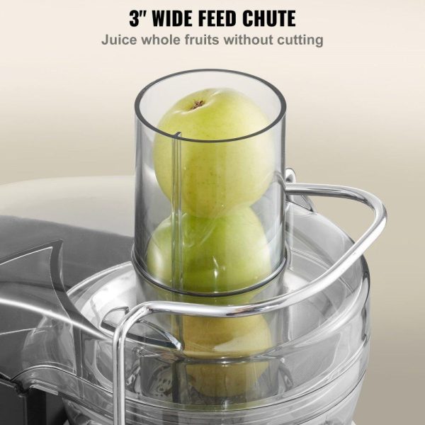 Beverage Equipment | Juicer Machine, 1000W Motor Centrifugal Juice Extractor, Easy Clean Centrifugal Juicers, Big Mouth Large 3″ Feed Chute for Fruits and Vegetables, 2 Speeds Juice Maker, Stainless Steel, BPA Free Beverage Equipment Beverage Equipment