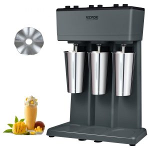 Beverage Equipment | Milkshake Maker, 375W x 3 Electric Milkshake Machine, Triple Heads Drink Mixer Blender Machine, 3-Speed Milkshake Mixer with 3 x 820 ml Stainless Steel Cups, for Commercial and Home Beverage Equipment Beverage Equipment