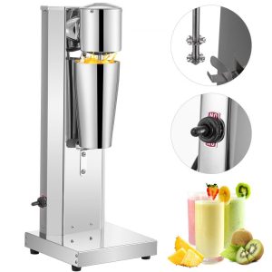 Beverage Equipment | Milkshake Maker Kit, Stainless Steel Electric Milkshake Maker, 180W Milkshake Machine, Single Head Classic Milkshake Maker with 800ml Cup, Silver Milkshake Maker Machine, 2 Speed Adjustable Beverage Equipment Beverage Equipment