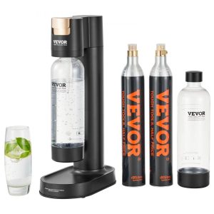 Beverage Equipment | Sparkling Water Maker, Soda Maker Machine for Home Carbonating, Seltzer Water Starter Kit with 2 BPA-free 1L PET Bottles, 2 CO2 Cylinders, Compatible with Mainstream Screw-in 60L CO2 Cylinder Beverage Equipment Beverage Equipment