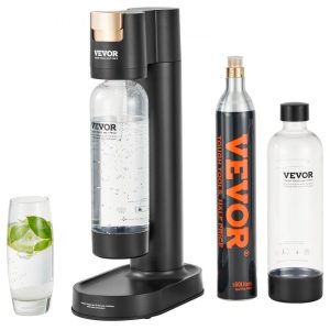 Beverage Equipment | Sparkling Water Maker, Soda Maker Machine for Home Carbonating, Seltzer Water Starter Kit with 2 BPA-free 1L PET Bottles, CO2 Cylinder, Compatible with Mainstream Screw-in 60L CO2 Cylinder Beverage Equipment Beverage Equipment