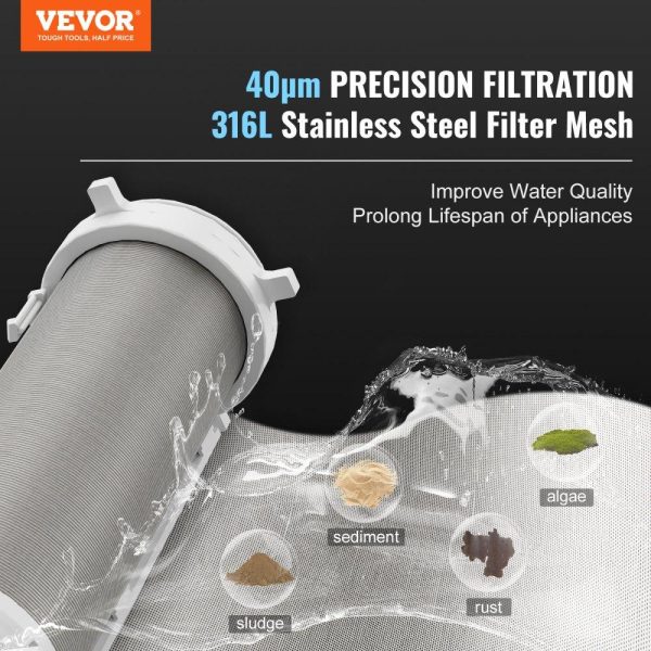 Beverage Equipment | Spin Down Filter, 40 Micron Whole House Sediment Filter for Well Water, 3/4″ MNPT, 4 T/H High Flow Rate, for Whole House Water Filtration Systems, Well Water Sediment Filter Beverage Equipment Beverage Equipment