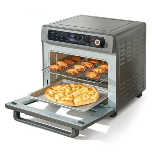 Cooking Equipment | 12-IN-1 Air Fryer Toaster Oven, 25L Convection Oven, 1700W Stainless Steel Toaster Ovens Countertop Combo with Grill, Pizza Pan, Gloves, 12 Slices Toast, 12-inch Pizza, Home and Commercial Use Cooking Equipment Cooking Equipment