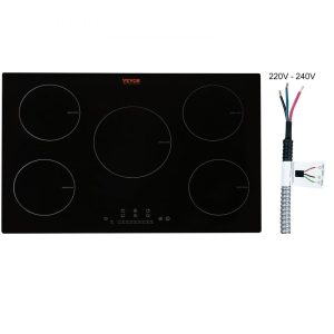 Cooking Equipment | Electric Cooktop, 5 Burners, 30” Induction Stove Top, Built-in Magnetic Cooktop 9200W, 9 Heating Level Multifunctional Burner, LED Touch Screen w/ Child Lock & Over-Temperature Protection Cooking Equipment Cooking Equipment