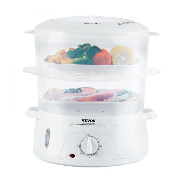 Cooking Equipment | Electric Food Steamer, 7.4Qt/7L Electric Vegetable Steamer with 2-Tier Stackable Trays, 800W Food-Grade Food Steamer for Cooking with 60-Min Timer, Auto Shut-Off and Boil Dry Protection Cooking Equipment Cooking Equipment