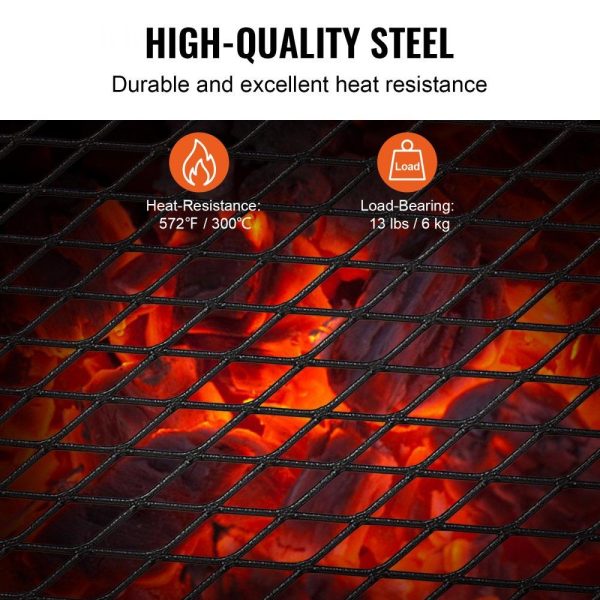 Cooking Equipment | Folding Campfire Grill, Heavy Duty Steel Mesh Grate, 18″ Portable Camping Grates Over Fire Pit, Camp Fire Cooking Equipment with Legs Carrying Bag, Grilling Rack for Outdoor Open Flame Cooking Cooking Equipment Cooking Equipment