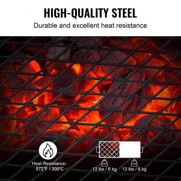 Cooking Equipment | Folding Campfire Grill, Heavy Duty Steel Mesh Grate, 22.4″ Portable Camping Grates Over Fire Pit, Camp Fire Cooking Equipment with Legs Carrying Bag, Grilling Rack for Outdoor Open Flame Cooking Cooking Equipment Cooking Equipment