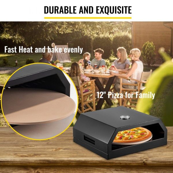 Cooking Equipment | Pizza Oven Kit,Stainless Steel Portable Pizza Oven for Gas, Pizza Oven Set with Professional Pizza Baking Tools Including 12″ Cordierite Pizza Stone, Pizza Shovel, Pizza Cutter, Thermometer. Cooking Equipment Cooking Equipment