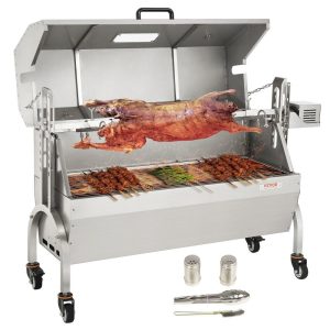 Cooking Equipment | Roaster Spit Rotisserie BBQ Grill Pig Lamb Chicken Roaster 50W 132LBS Cooking Equipment Cooking Equipment