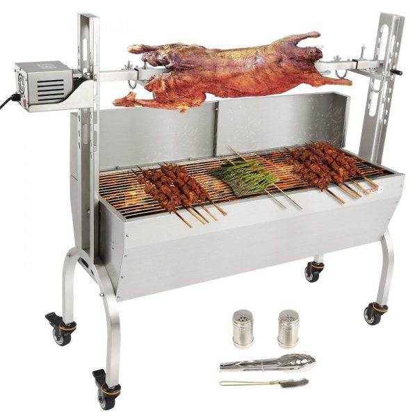 Cooking Equipment | Roaster Spit Rotisserie BBQ Grill Pig Lamb Chicken Roaster 50W 132LBS Cooking Equipment Cooking Equipment