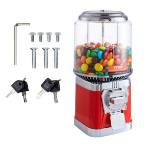 Food Display & Merchandising Equipment | 16″H Gumball Machine Vending Coin Bank Vintage Candy Dispenser PC Red Red Food Display & Merchandising Equipment Food Display & Merchandising Equipment