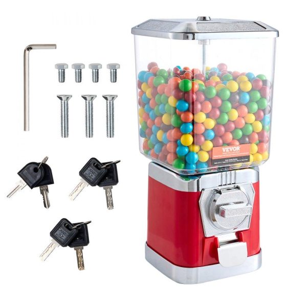 Food Display & Merchandising Equipment | 17″H Gumball Machine Vending Coin Bank Vintage Candy Dispenser PC Red Red Food Display & Merchandising Equipment Food Display & Merchandising Equipment