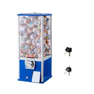 Food Display & Merchandising Equipment | 25″H Gumball Machine Vending Coin Bank Vintage Gumballs Dispenser PS Bule Blue Food Display & Merchandising Equipment Blue