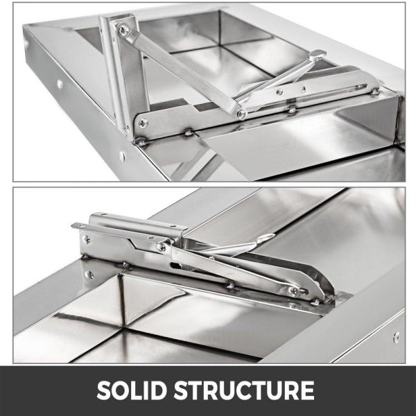 Food Display & Merchandising Equipment | Concession Shelf 48L x 12W Inch Stainless Steel Drop Down Folding Serving Food Shelf Stand Serving for Concession Trailer Serving Window Food Display & Merchandising Equipment Food Display & Merchandising Equipment