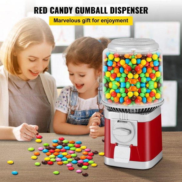 Food Display & Merchandising Equipment | Gumball Machine, 1-inch Candy Vending Machine, Commercial Gumball Vending Machine with Adjustable Candy Outlet Size, Metal Gumball Dispenser Machine for Home, Gaming Stores Food Display & Merchandising Equipment Food Display & Merchandising Equipment