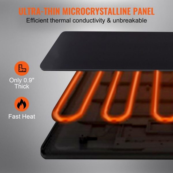 Food Holding & Warming Equipment | Electric Warming Tray, 16.5″ x 11″ Portable Tempered Glass Heating Tray with Temperature Control (65-90℃), Perfect for Dinner, Catering, House, Parties, Events, Entertaining and Holiday, Black Food Holding & Warming Equipment Food Holding & Warming Equipment