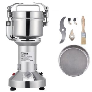 Food Preparation Equipment | 150g Electric Grain Mill Grinder, High Speed 1050W Commercial Spice Grinders, Stainless Steel Pulverizer Powder Machine, for Dry Herbs Grains Spices Cereals Coffee Corn Pepper, Straight Type Food Preparation Equipment Food Preparation Equipment