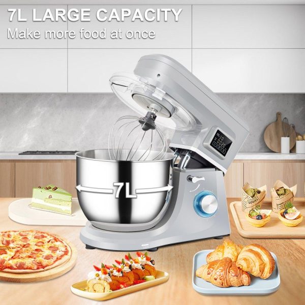 Food Preparation Equipment | 450W Stand Mixer 6-Speed Tilt-Head Dough Mixer 7.4 Qt Bowl 3 Attachments Food Preparation Equipment Food Preparation Equipment