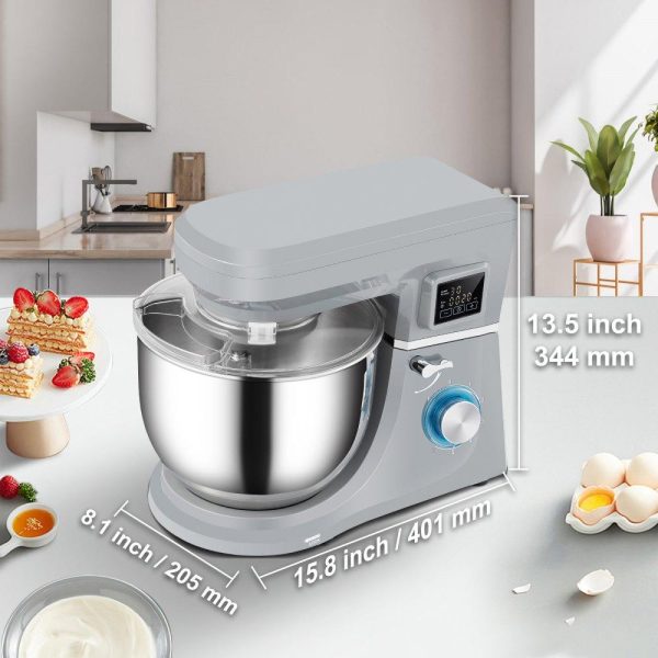 Food Preparation Equipment | 450W Stand Mixer 6-Speed Tilt-Head Dough Mixer 7.4 Qt Bowl 3 Attachments Food Preparation Equipment Food Preparation Equipment