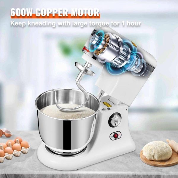 Food Preparation Equipment | 600W Stand Mixer 11-Speed Tilt-Head Dough Mixer 7.4 Qt Bowl 3 Attachments Food Preparation Equipment Food Preparation Equipment