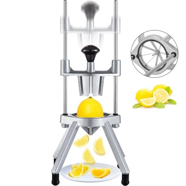 Food Preparation Equipment | 8-Section Commercial Easy Wedger Stainless Steel Blade Fruit Lime Slicer, Lemon Cutter 8 Wedges for Bar Restaurant Food Preparation Equipment Food Preparation Equipment