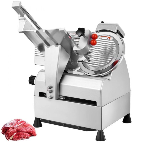 Food Preparation Equipment | Automatic Meat Slicer, 540W Deli Slicer, 2 PCS 10″ Stainless Steel Removable Blade, 0-15mm Adjustable Thickness, Child Lock Protection, Food Slicer Machine for Meat Cheese Bread for Home Use Food Preparation Equipment Food Preparation Equipment