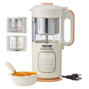 Food Preparation Equipment | Baby Food Maker, 500W Baby Food Processor with 300 ml Glass Bowl, SUS304 Stainless Steel 4-Blade Baby Food Puree Blender Steamer Grinder for Food, Fruit, Vegetable, Meat Food Preparation Equipment Food Preparation Equipment