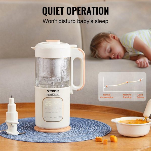 Food Preparation Equipment | Baby Food Maker, 500W Baby Food Processor with 300 ml Glass Bowl, SUS304 Stainless Steel 4-Blade Baby Food Puree Blender Steamer Grinder for Food, Fruit, Vegetable, Meat Food Preparation Equipment Food Preparation Equipment