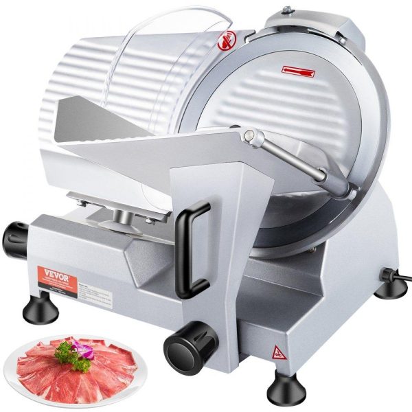 Food Preparation Equipment | Commercial Meat Slicer, 320W Electric Deli Food Slicer, 12 inch Carbon Steel Blade Electric Food Slicer, 350-400RPM Meat Slicer, 0-0.6 inch Adjustable Thickness for Meat, Cheese, Veggies, Ham Food Preparation Equipment Food Preparation Equipment