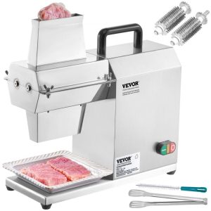 Food Preparation Equipment | Commercial Meat Tenderizer, Heavy Duty Stainless Steel Kitchen Tool with Handle, Meat Tong, and Cleaning Brush, 450W Electric Meat Tenderizer Machine for Beef, Turkey, Chicken, Pork, and Fish Food Preparation Equipment Food Preparation Equipment