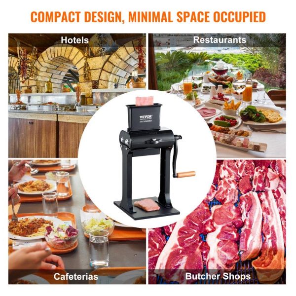 Food Preparation Equipment | Commercial Meat Tenderizer, Heavy Duty Stainless Steel Meat Tenderizer Machine, Quick and Easy Manual Operation Kitchen Tool, 5.8″ Feed Port for Beef, Turkey, Chicken, Pork, Steak, and Fish Food Preparation Equipment Food Preparation Equipment