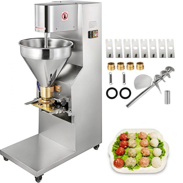 Food Preparation Equipment | Commercial Meatball Forming Machine, 280 PCs/min Meatball Maker Machine, 1100W Electric Fish Beef Pork Ball Making Tool with 18/20/22/26/30 mm Models, Stainless Steel Food Preparation Equipment Food Preparation Equipment