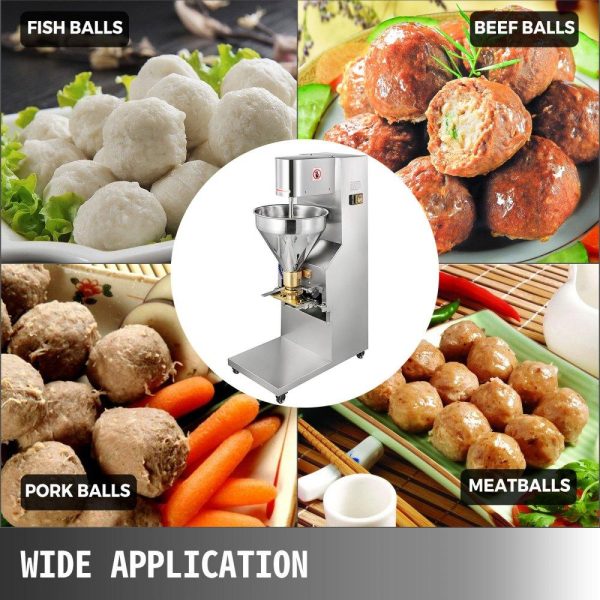 Food Preparation Equipment | Commercial Meatball Forming Machine, 280 PCs/min Meatball Maker Machine, 1100W Electric Fish Beef Pork Ball Making Tool with 18/20/22/26/30 mm Models, Stainless Steel Food Preparation Equipment Food Preparation Equipment