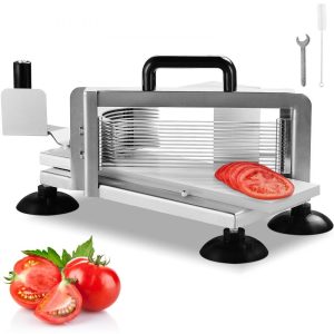 Food Preparation Equipment | Commercial Tomato Slicer, 1/4 inch Tomato Cutter Slicer, Stainless Steel Heavy Duty Tomato Slicer Machine, Manual Tomato Slicer with Non-slip Feet, for Cutting Tomatoes, Cucumbers, Bananas Food Preparation Equipment Food Preparation Equipment