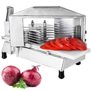 Food Preparation Equipment | Commercial Tomato Slicer 3/8″ Heavy Duty Tomato Slicer Tomato Cutter with Built in Cutting Board for Restaurant or Home Use Food Preparation Equipment Food Preparation Equipment