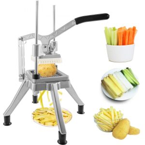 Food Preparation Equipment | Commercial Vegetable Fruit Chopper 3/8″ Blade Professional Food Dicer Kattex French Fry Cutter Onion Slicer Stainless Steel for Tomato Peppers Potato Mushroom Upgrade Style 3/8″ Food Preparation Equipment Food Preparation Equipment