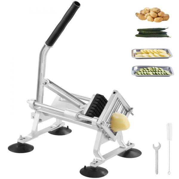 Food Preparation Equipment | Commercial Vegetable Slicer, 3/8 inch Fruit Slicer, Stainless Steel and Aluminum Alloy Vegetable Cutter Slicer Machine, Manual Slicer with Non-slip Feet, for Radishes, Onions, Potatoes, Lemons Food Preparation Equipment Food Preparation Equipment