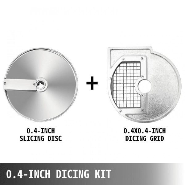 Food Preparation Equipment | Dicing Grid 0.4″x0.4″ Dices, Vegetable Cutter Disc 420 Stainless Steel Blades, Vegetable Cutter Accessory, Aluminum Alloy Material Food Processor Discs, for Dicing Potatoes Carrots Cucumbers Food Preparation Equipment Food Preparation Equipment