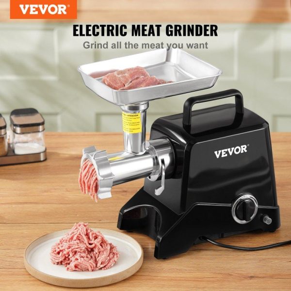 Food Preparation Equipment | Electric Meat Grinder, 419 Lb/H Capacity, 575W（1100W MAX) Industrial Meat Mincer w/ 2 Blade, 3 Grinding Plates, Sausage Maker Die-cast Aluminum Commercial Meat Grinder, ETL Listed Food Preparation Equipment Food Preparation Equipment