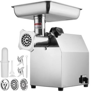 Food Preparation Equipment | Electric Meat Grinder, 8.3 Lb/Min, 650W（3800W MAX) Industrial Meat Mincer with 2 Blade, 3 Grinding Plates, Sausage Kit 304 Stainless Steel Commercial Meat Grinder, ETL Listed Food Preparation Equipment Food Preparation Equipment