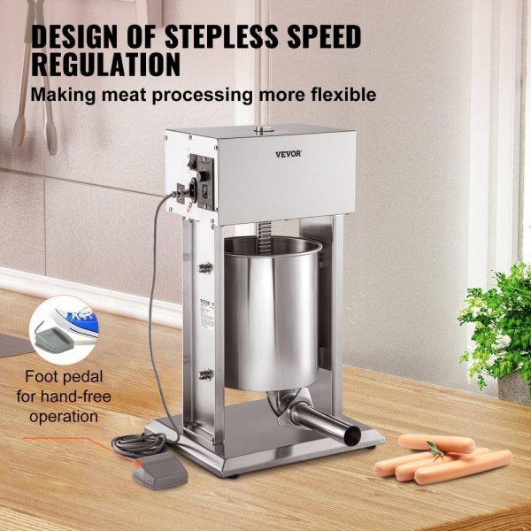 Food Preparation Equipment | Electric Sausage Stuffer 10L Variable Speed Sausage Maker Stainless Steel Food Preparation Equipment Food Preparation Equipment