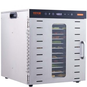 Food Preparation Equipment | Food Dehydrator Machine, 10 Stainless Steel Trays, 1000W Electric Food Dryer with Digital Adjustable Timer & Temperature for Jerky, Herb, Meat, Beef, Fruit, Dog Treats and Vegetables Food Preparation Equipment Food Preparation Equipment