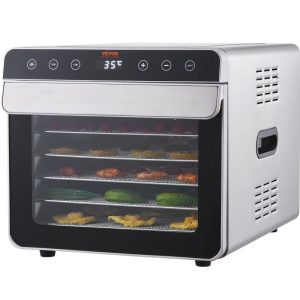 Food Preparation Equipment | Food Dehydrator Machine, 6 Stainless Steel Trays, 700W Electric Food Dryer w/ Digital Adjustable Timer & Temperature for Jerky, Herb, Meat, Beef, Fruit, Dog Treats and Vegetables, ETL Listed Food Preparation Equipment Food Preparation Equipment